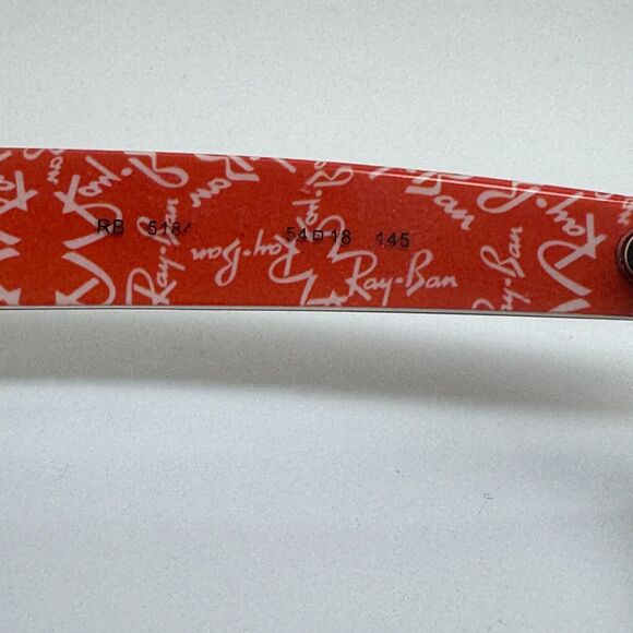 Ray-Ban Eyeglasses Frames RB5184 2479 Black Round Full Rim 54-18-145 H14946 - Picture 5 of 7